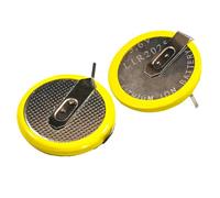 NOLOWY Lot de 2 piles rechargeables au lithium LIR2025 LIR 2025 3,6 V avec broches pour calculatrices à distance et horloge