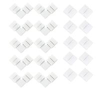 NOLOWY Lot de 20 connecteurs LED à souder 4 broches en forme de L pour lampe LED RVB de 10 mm