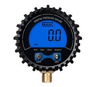 NOLOWY Manomètre numérique avec connecteur fileté M11 et protection en caoutchouc pour une précision de 200 psi.