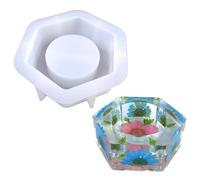NOLOWY Moule en silicone pour bougeoirs hexagonaux - Moules uniques et bougeoirs pour les amateurs d'artisanat