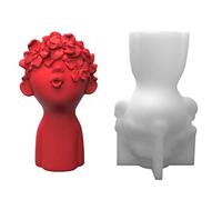 NOLOWY Moules en résine faits à la main en forme de poupée - Moule en silicone - Moule à bougie parfumée - Décoration d'intérieur