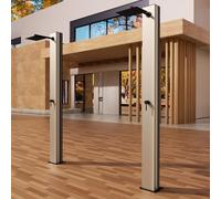 NOLUXA IMEX - Douche Piscine Extérieure Acier S.316 avec Réservoir Eau Chaude 36,8L | Encastrée Sol Jardin/Piscine/Terrasse | Robinetterie 1 Voie (Eau Froide + Chauffée) et Traitement Anticorrosion