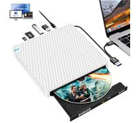 NOLYTH Lecteur Blu Ray Externe UHD 4K - USB 3.0 USB-C Graveur Bluray Externe pour PC Mac Laptop Windows 11 MacBook