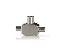 Nom : Adaptateur coaxial 2x CEI (Coaxiaux) Mâles - CEI (Coaxial) Femelle
