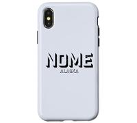 Nom Alaska - Nom AK Block Coque pour iPhone X/XS