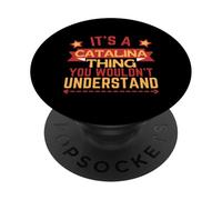 Nom Catalina Cadeau Amusant pour Catalina PopSockets PopGrip Adhésif