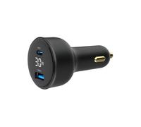 Gembird Nom : Chargeur Allume Cigare 1x USB-C + 1x USB-A 30W (Noir)