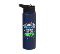 Nom Cheryl Christmas Cheryl North Pole Helper Stainless Steel Insulated Water Bottle