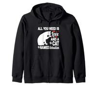 Nom de Chat personnalisé Sebastian Mignon Chaton Amoureux des Animaux de Compagnie Sweat à Capuche