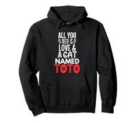 Nom de Chat Toto Design - All You Need is Love! Sweat à Capuche