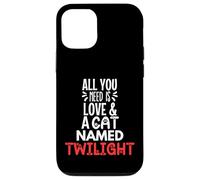 Nom de Chat Twilight Design - All You Need is Love ! Coque pour iPhone 12/12 Pro