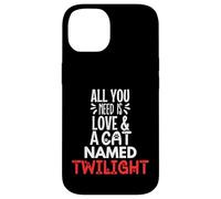Nom de Chat Twilight Design - All You Need is Love ! Coque pour iPhone 14