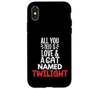 Nom de Chat Twilight Design - All You Need is Love ! Coque pour iPhone X/XS