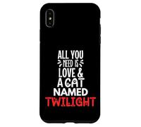 Nom de Chat Twilight Design - All You Need is Love ! Coque pour iPhone XS Max