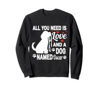 Nom de Chien Oscar personnalisé pour Les Amoureux des Animaux de Compagnie Sweatshirt