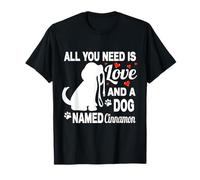 Nom de Chien personnalisé Cannelle Mignon pour Les Amoureux des Animaux de Compagnie T-Shirt