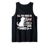 Nom de Chien personnalisé Lola Cute Dog Lover Débardeur