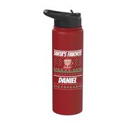 Nom de Daniel drôle de Noël préféré du Père Noël Daniel Stainless Steel Insulated Water Bottle
