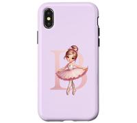 Nom de Danse de la Danseuse, première Lettre B, Girly Tutu Ballet Coque pour iPhone X/XS
