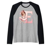 Nom de Danse de la Danseuse, première Lettre E, Girly Tutu Ballet Manche Raglan