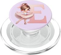 Nom de Danse de la Danseuse, première Lettre E, Girly Tutu Ballet PopSockets PopGrip pour MagSafe
