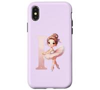 Nom de Danse de la Danseuse, première Lettre I, Girly Tutu Ballet Coque pour iPhone X/XS