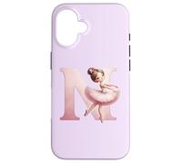Nom de Danse de la Danseuse, première Lettre N, Girly Tutu Ballet Coque pour iPhone 16