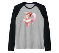 Nom de Danse de la Danseuse, première Lettre P, Girly Tutu Ballet Manche Raglan
