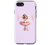 Nom de Danse de la Danseuse, première Lettre T, Girly Tutu Ballet Coque pour iPhone SE (2020) / 7/8
