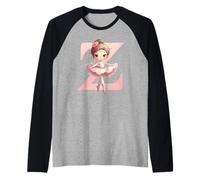 Nom de Danse de la Danseuse, première Lettre Z, Girly Tutu Ballet Manche Raglan