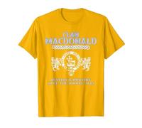 Nom de Famille MacDonald écossais du Clan MacDonald T-Shirt, Homme, Doré Vif, XL