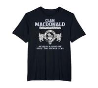 Nom de Famille MacDonald écossais du Clan MacDonald T-Shirt, Homme Grandes Tailles, Noir, 3X Tall