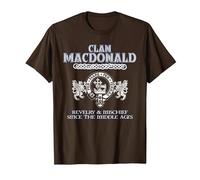 Nom de Famille MacDonald écossais du Clan MacDonald T-Shirt, Homme, Marron, 3XL