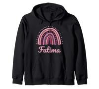 Nom de Fatma personnalisé drôle Femmes Rose Arc-en-Ciel Fatima Sweat à Capuche