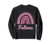 Nom de Fatma personnalisé drôle Femmes Rose Arc-en-Ciel Fatima Sweatshirt