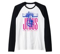 Nom de Jésus au-Dessus de Tous Les Noms Foi chrétienne Pâques Manche Raglan
