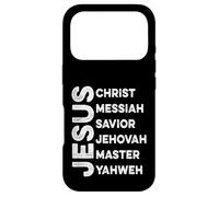 Nom de Jésus Christ Messiah Sauveur Jéhovah Maître Yahweh Coque pour iPhone 17 Pro