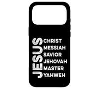 Nom de Jésus Christ Messiah Sauveur Jéhovah Maître Yahweh Coque pour iPhone 17 Pro Max