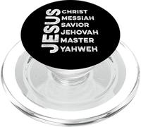 Nom de Jésus Christ Messiah Sauveur Jéhovah Maître Yahweh PopSockets PopGrip pour MagSafe