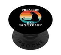Nom de la réunion de famille du Treasure Cat Sanctuary Group PopSockets PopGrip Adhésif