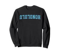 Nom de la ville à l'envers Honolulu Hawaï Sweatshirt