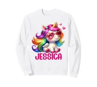 Nom de Licorne Jessica - Design personnalisé Sweatshirt