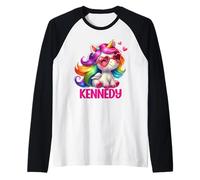 Nom de Licorne Kennedy - Design personnalisé Manche Raglan