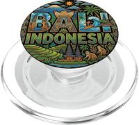 Nom de l'île de Bali - Souvenir de Voyage - Cadeau Touristique PopSockets PopGrip pour MagSafe