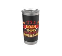 Nom de Noé Cadeau amusant pour Noah Gobelet isotherme en acier inoxydable double paroi