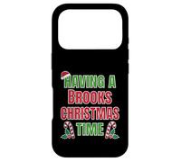 Nom de réunion de Famille « Having A Brooks Christmas Time » Coque pour iPhone 17 Pro
