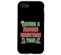 Nom de réunion de Famille « Having A Brooks Christmas Time » Coque pour iPhone SE (2020) / 7/8