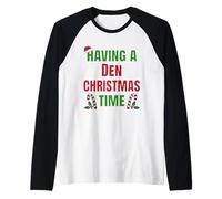 Nom de réunion de Famille Having A Den Christmas Time Manche Raglan