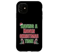 Nom de réunion de Famille Having A Haven Christmas Time Coque pour iPhone 11