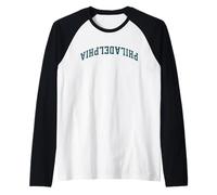 Nom de ville à l'envers Philadelphie Manche Raglan